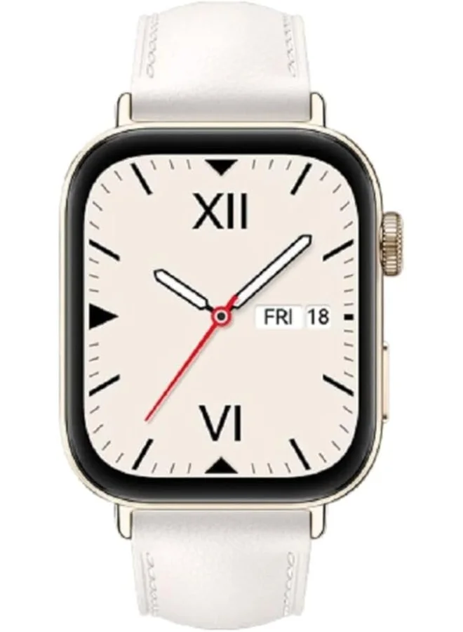 Smart Fit 3 NFC Smartwatch with 1.82-Inch AMOLED Display Fitness and Health Tracking (White, 4.6 cm) q9iw7