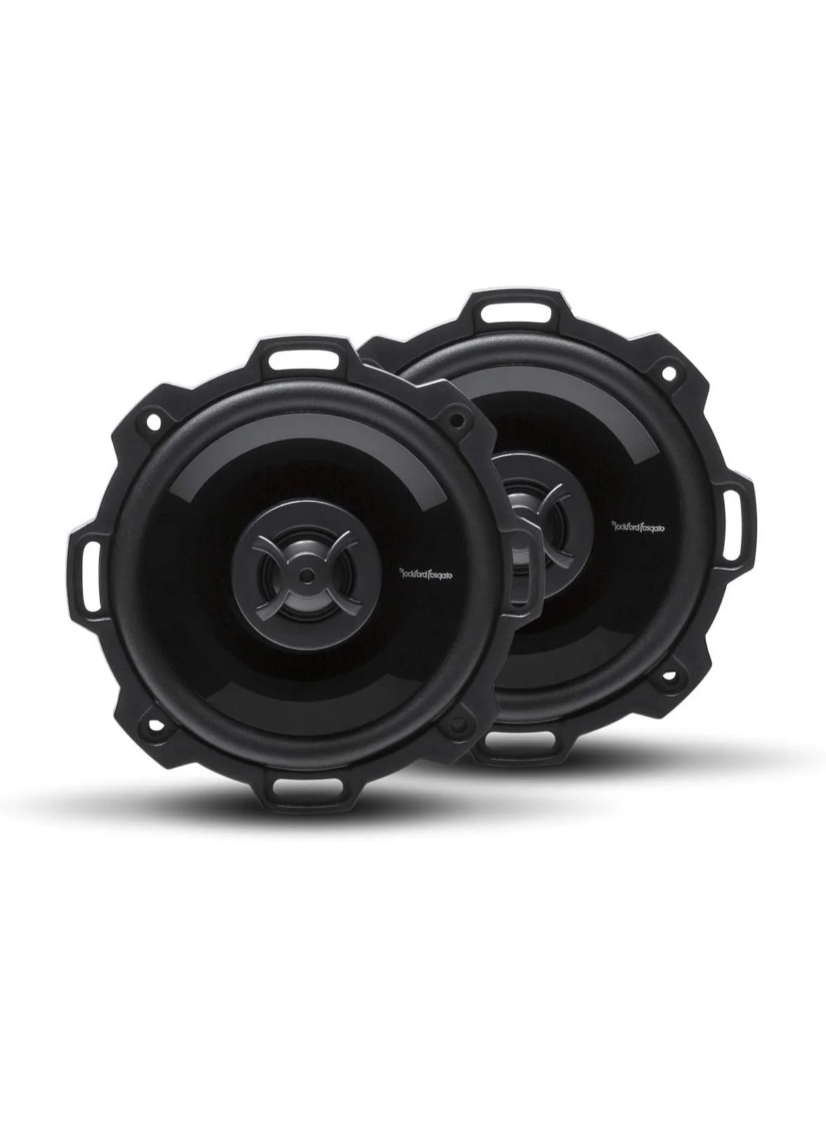 Premium 4-Inch 2-Way Full Range Coaxial Car Audio Speakers (Black, Pair) clcoa