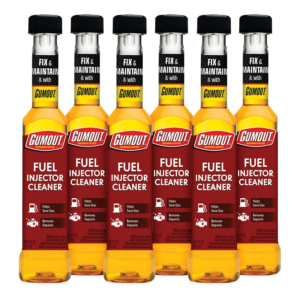 Premium Fuel Injector Cleaner Additive for Gasoline Engines (6 x 177 mL) l51xs