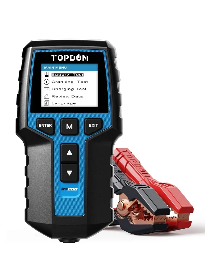Automotive Battery Tester 12V 24V Digital Load Analyzer (100-2000CCA) for Cars Trucks Motorcycles and Marine Vehicles 9957v