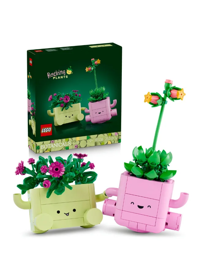 Building Blocks Botanical Rocking Plants Artificial Flower Set (Premium Plastic Construction, 253 Pieces) aqxol