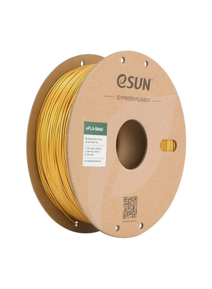 Premium Metal PLA 3D Printing Filament (Gold, 1.75mm, 1kg) 5oy5p
