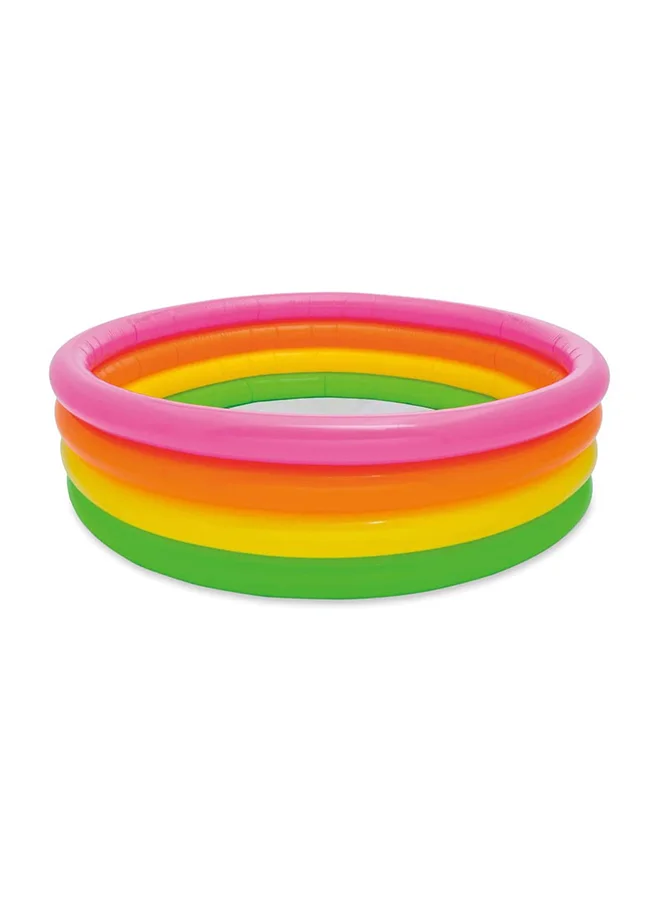 Sunset Glow Inflatable Swimming Pool Premium Vinyl Construction for Kids and Family (168x46cm) 32ugw