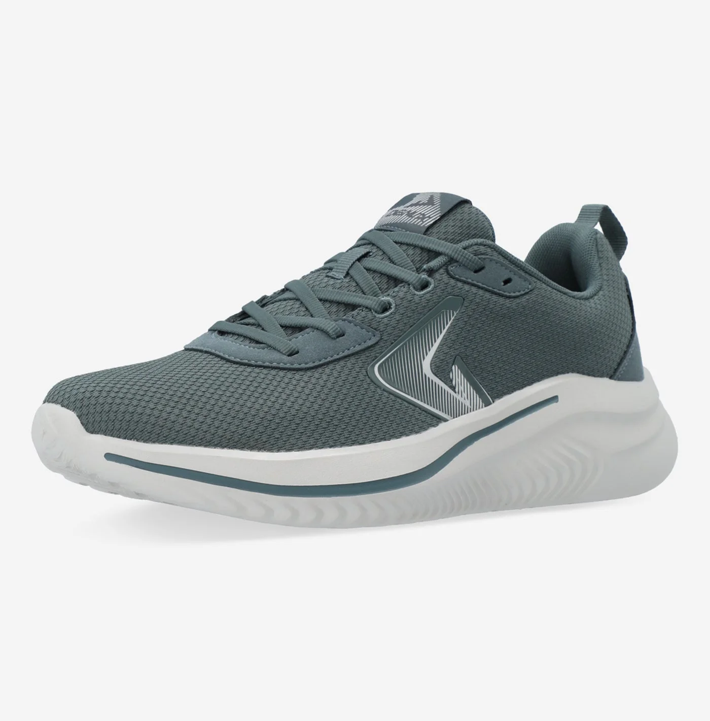 Demix Turbo Men's Running Sport Shoes Lightweight Breathable Athletic Sneakers for Men (Blue/Green) kss09