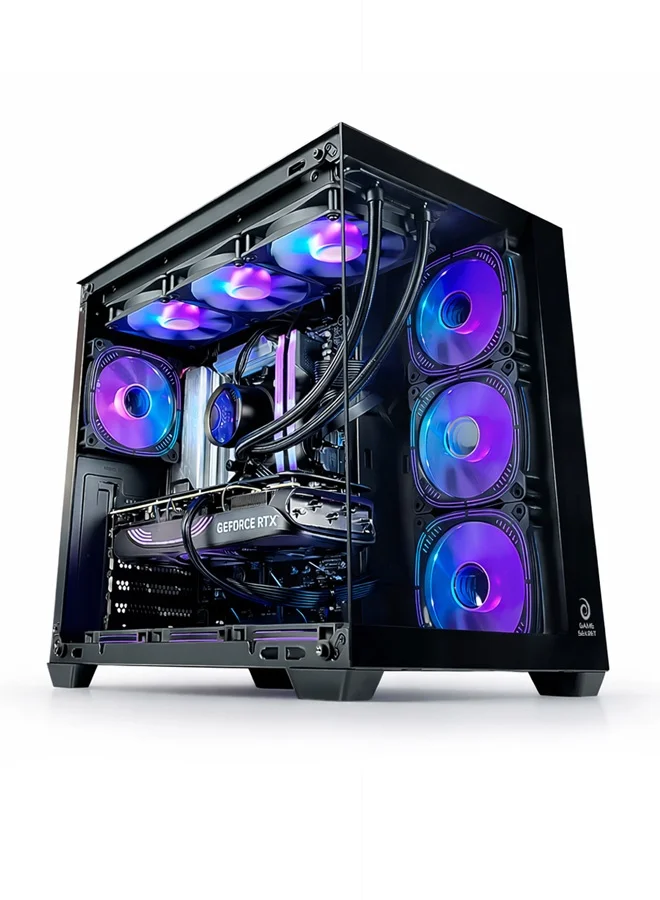 Game Sekret Gaming Desktop PC (Intel Core i9-14900K, 32GB DDR5 RAM, 1TB NVMe SSD, 12GB Graphics, Windows 11 Pro) Premium Gold jyag8