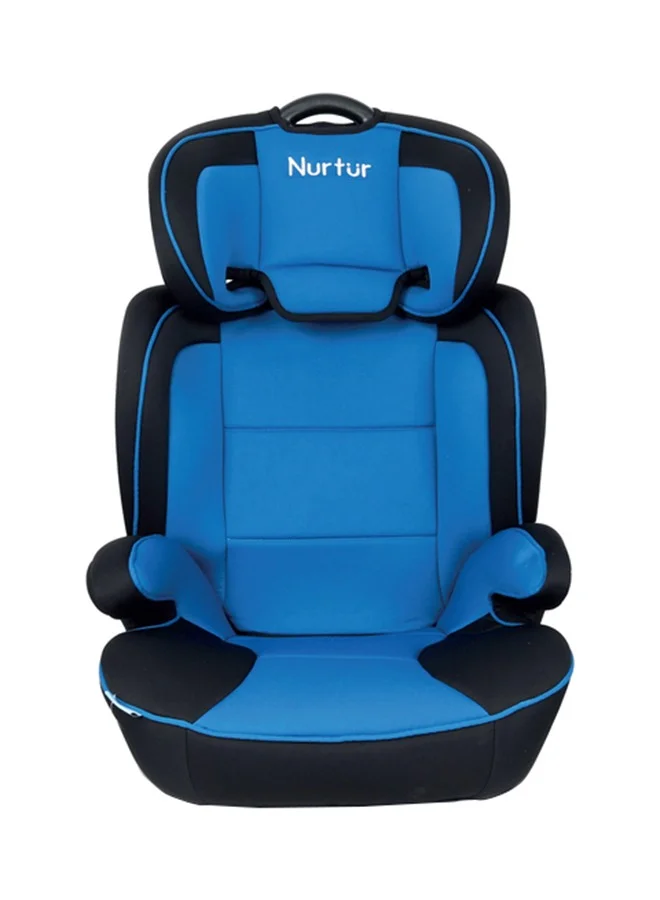 Nurtur 3-in-1 Convertible Car Seat and Booster with Adjustable Backrest and 5-Point Safety Harness (Blue, 9kg to 36kg) 6049l