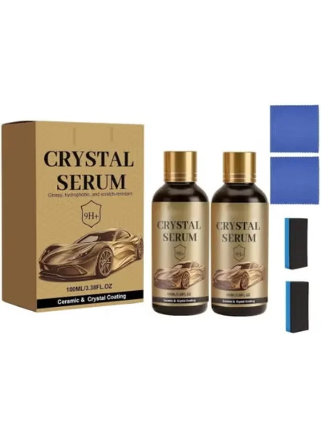 ATRJSZ Ceramic Car Sealant Kit Crystal Serum High Performance Protective Coating for Automotive Paint (Clear, 200 mL) nbwi1