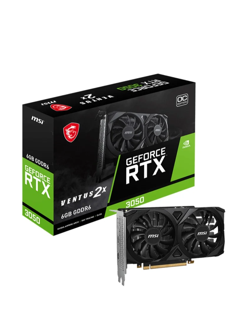 Premium Dual-Fan Graphics Card 6GB GDDR6 96-Bit Memory 1492 MHz Boost Clock for Gaming and Content Creation pzw9u