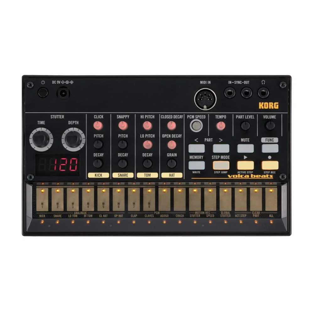 Premium Analog Rhythm Machine with 16-Step Sequencer and Authentic Sound Synthesis (Compact Desktop Unit) xw2j1