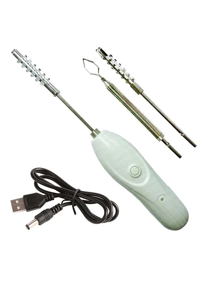 Liying Electric Vegetable Corer Rechargeable Kitchen Tool (White, 5x8x20cm) dy3hm