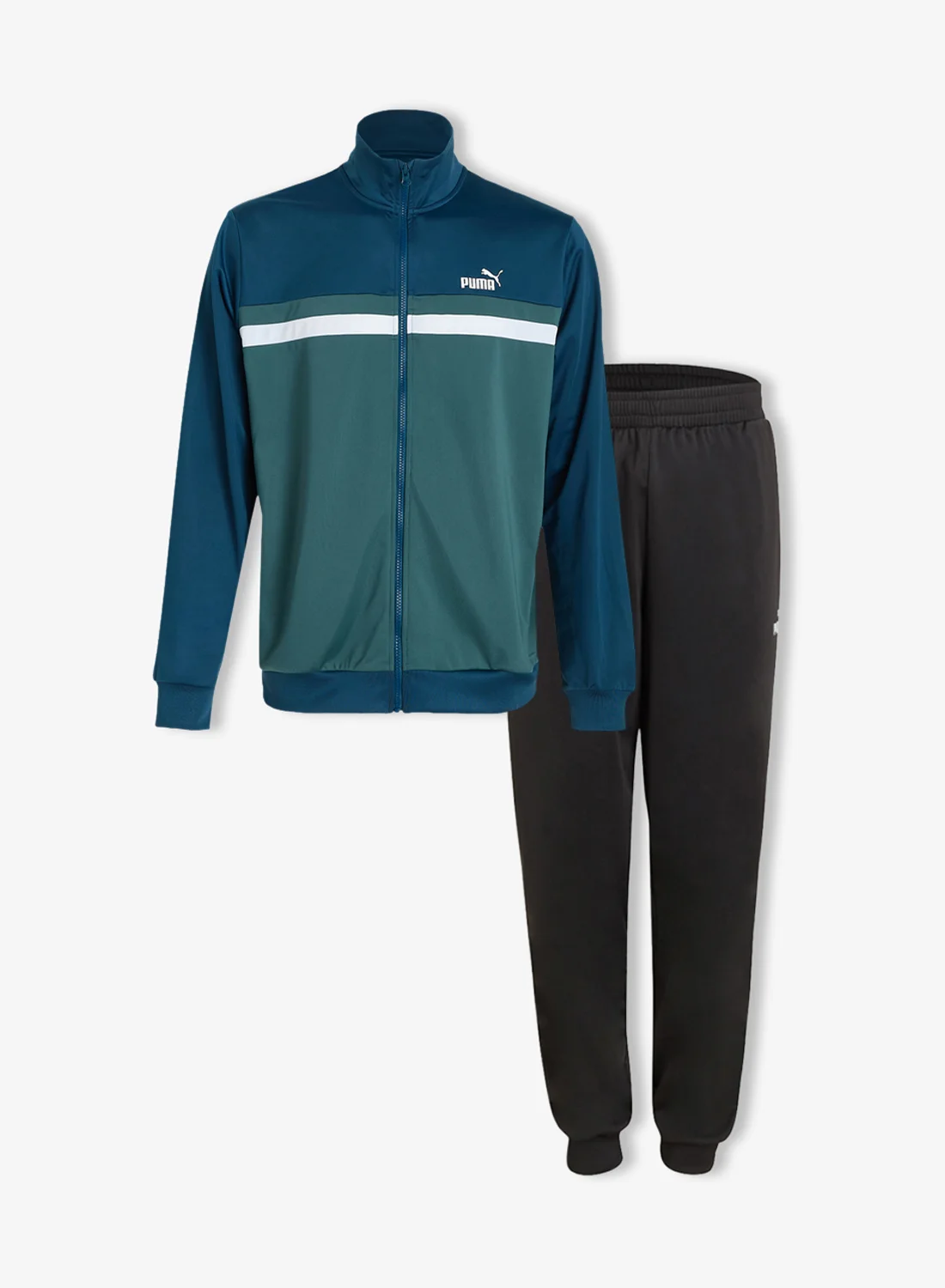 Sport Colorblock Tracksuit Premium Athletic Two-Piece Set for Men (Multicolor, Large) 2imhn