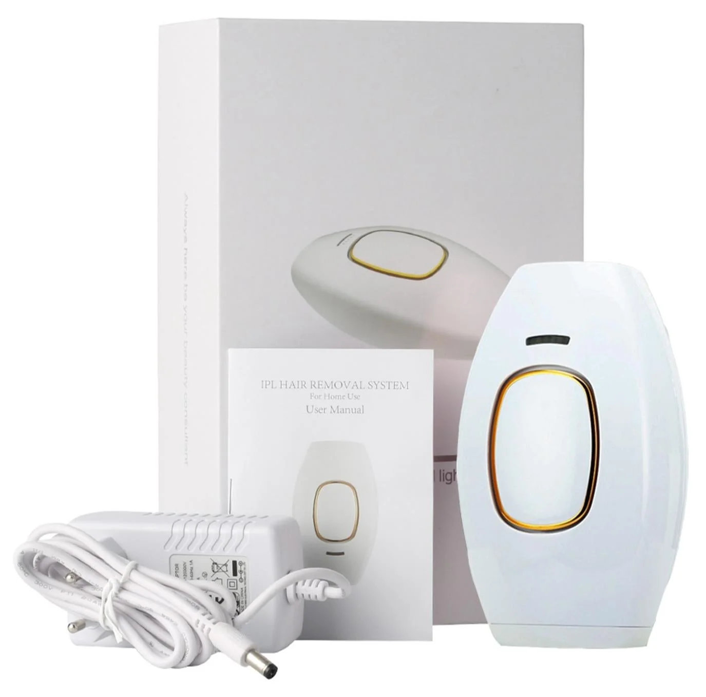 EVEREEN IPL Laser Hair Removal Device, Professional Home Use Hair Reduction System, 500,000 Flashes, Full Body Treatment (White) fjayu