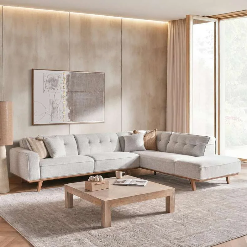 Pan Home Huberton Corner Sofa Set (Grey, 5-Seater) t4ij6