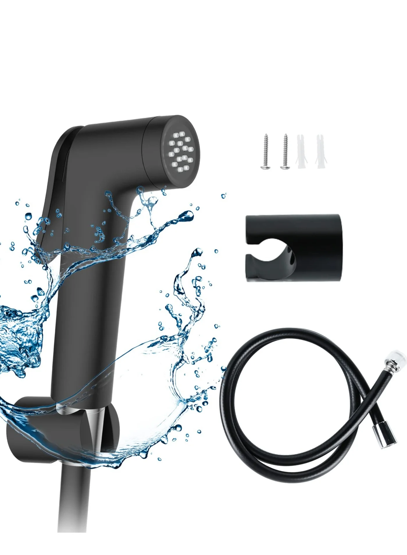 Jomoo Handheld Bidet Sprayer Set Premium Stainless Steel Shattaf for Bathroom Toilet (Silver, 120 cm Hose) s84on