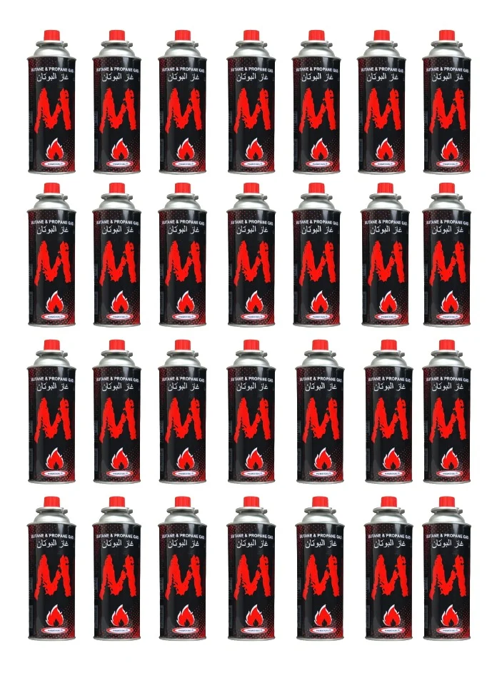 PAMCHAL Butane Gas Fuel Canister for Camping and Outdoor Cooking (28 Pack, 220g Each) u0u86