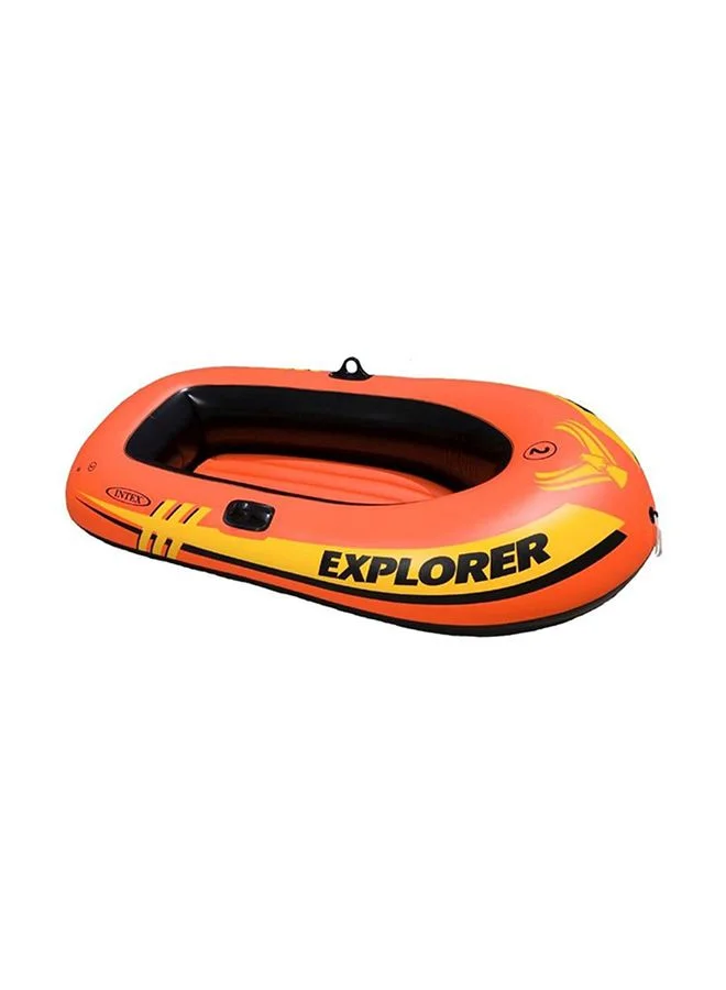 Explorer Inflatable Boat Heavy-Duty PVC Raft for Recreational Water Sports (2-Person, 196 cm x 102 cm) jslkj