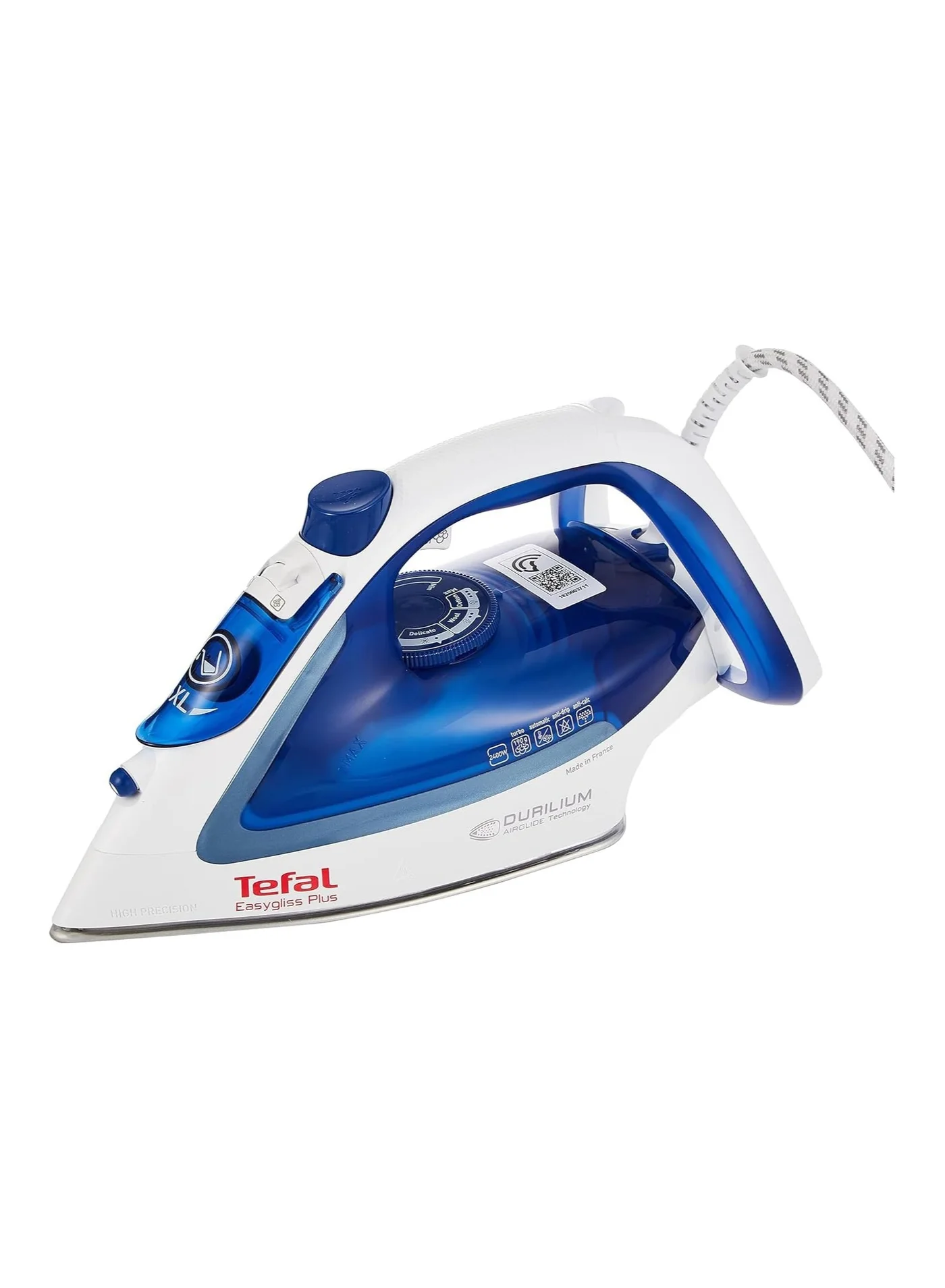 Premium Steam Iron 2400W High-Performance Fabric Care Appliance (Blue, 270 mL) kbh6n