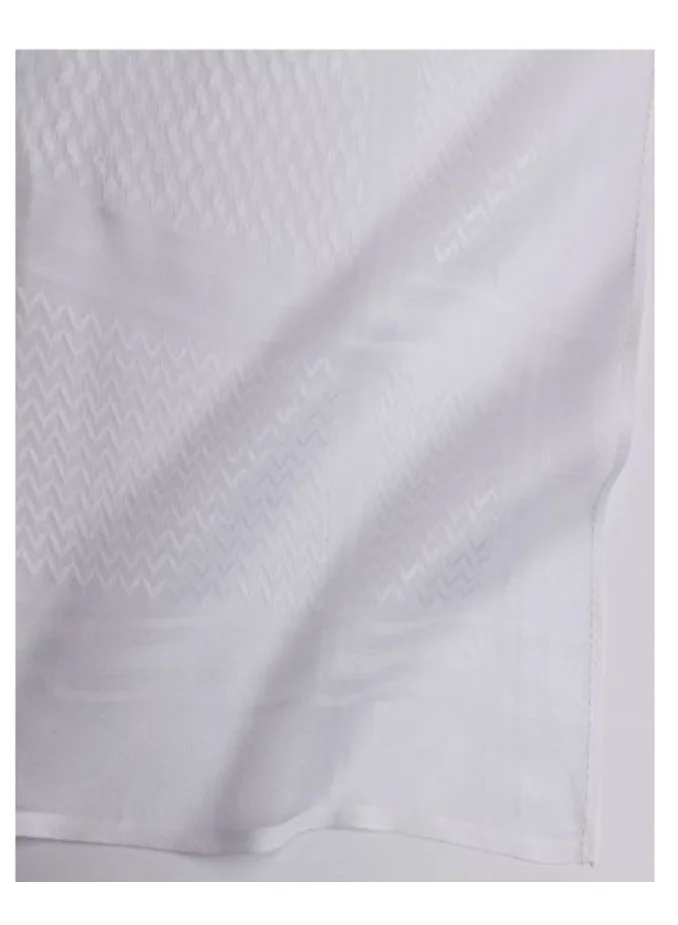 Bait Al Thobe Premium Cotton Shemagh Headscarf for Men (White, 140 cm x 140 cm) 191f6
