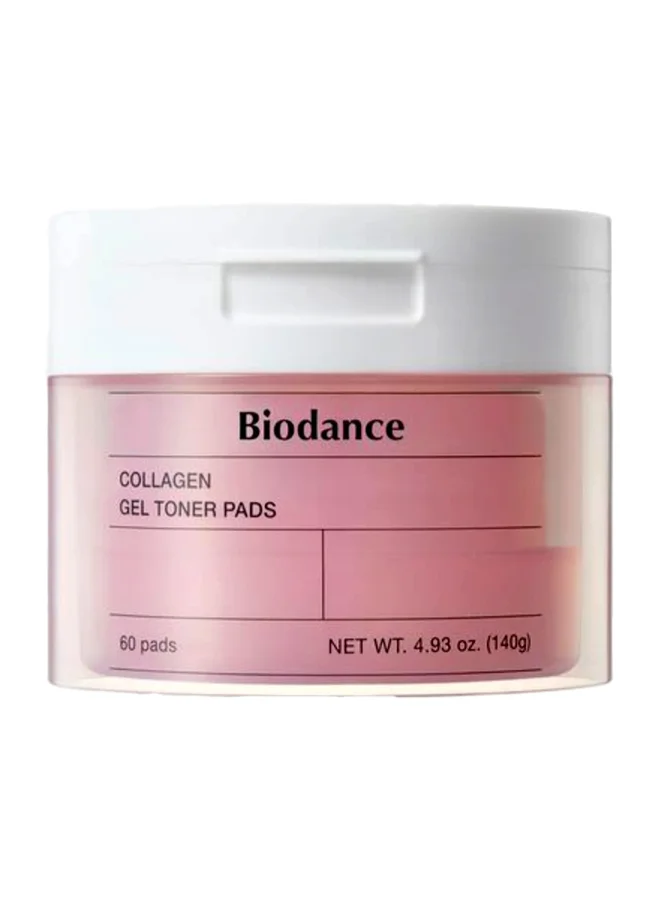 Collagen Gel Toner Pads Deep Hydration Facial Skincare (60 Pads, 140 g) j41kg