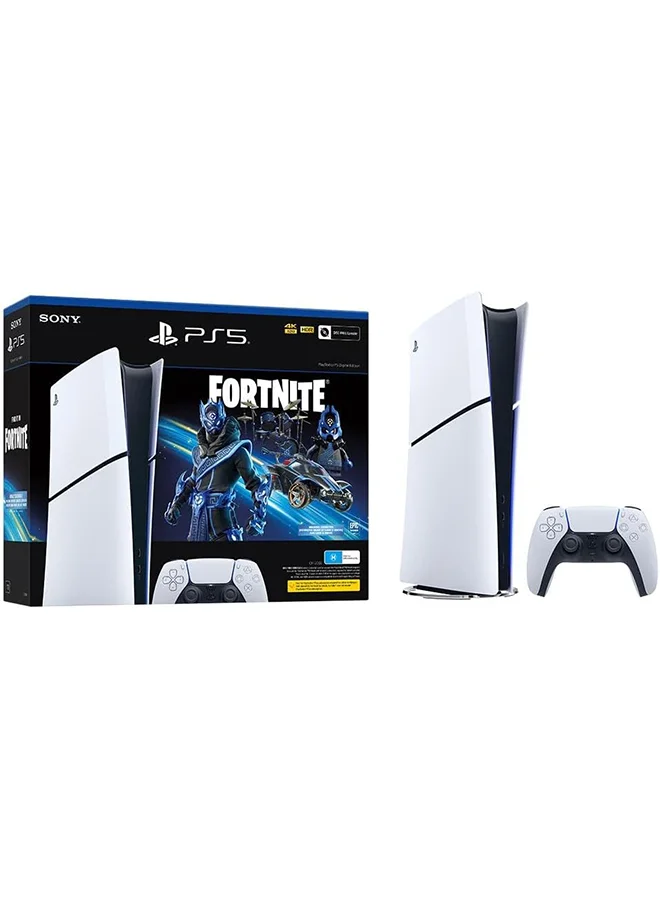 Premium Slim Digital Edition Gaming Console (UAE Version) with Fortnite Cobalt Star Bundle h7lz2