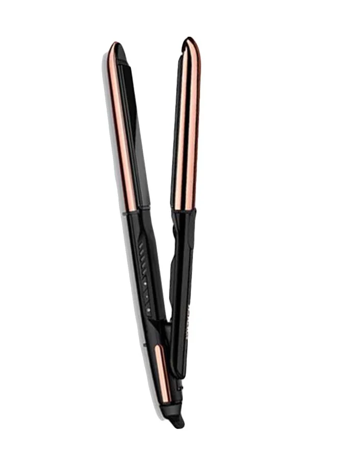 Professional 2-in-1 Hair Straightener and Curler with Titanium Plates (Gold, 28mm) r4ws2