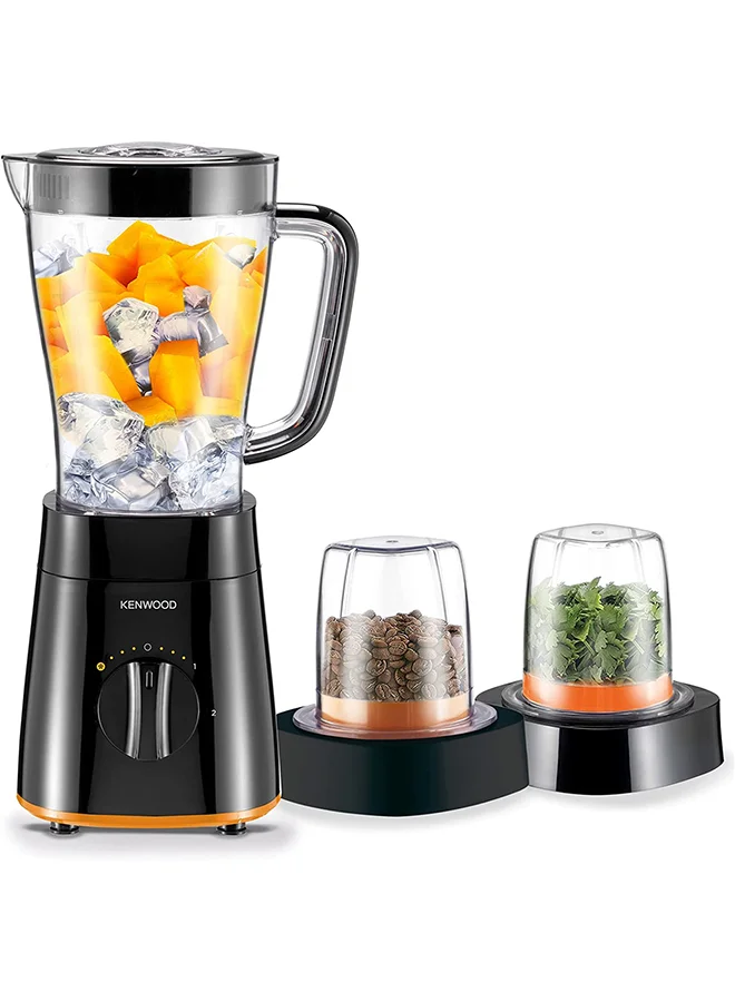 Premium Multi-Function Kitchen Blender with Grinder and Chopper Mill (Black, 2 L) 2kqhf