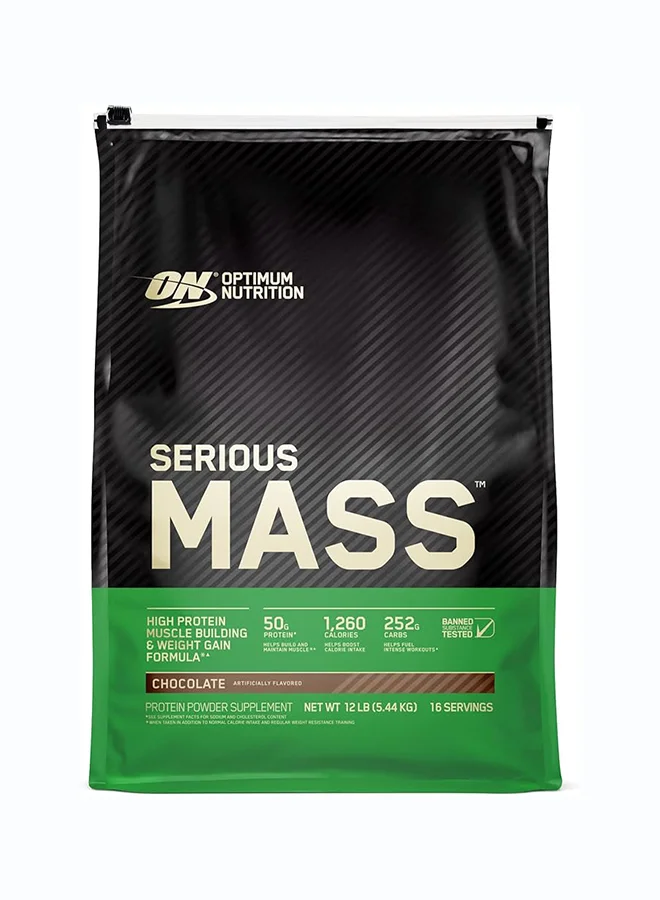 Premium Muscle Gainer Powder High Protein Supplement for Mass Building (Chocolate, 5.44 kg) wgr0s