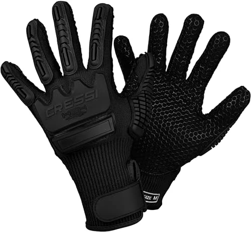 Premium Hex Grip Diving Gloves Non-Slip Water Sports Gear (Black, Large) s6bzh