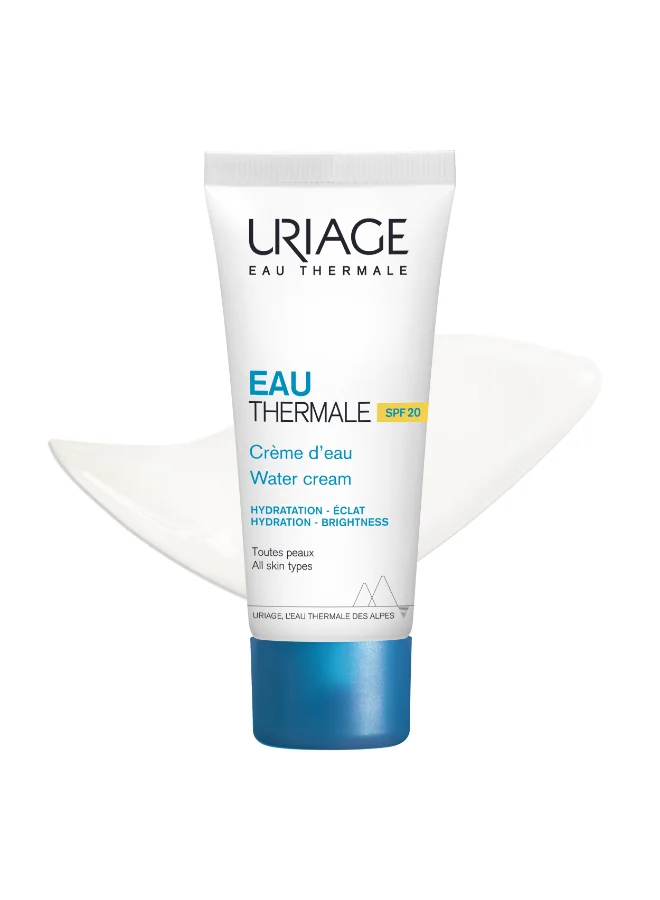 Uriage Eau Thermale Moisturising Water Cream SPF 20 Alpine Thermal Water for Daily Hydration and UV Protection (40 mL) t7ovz