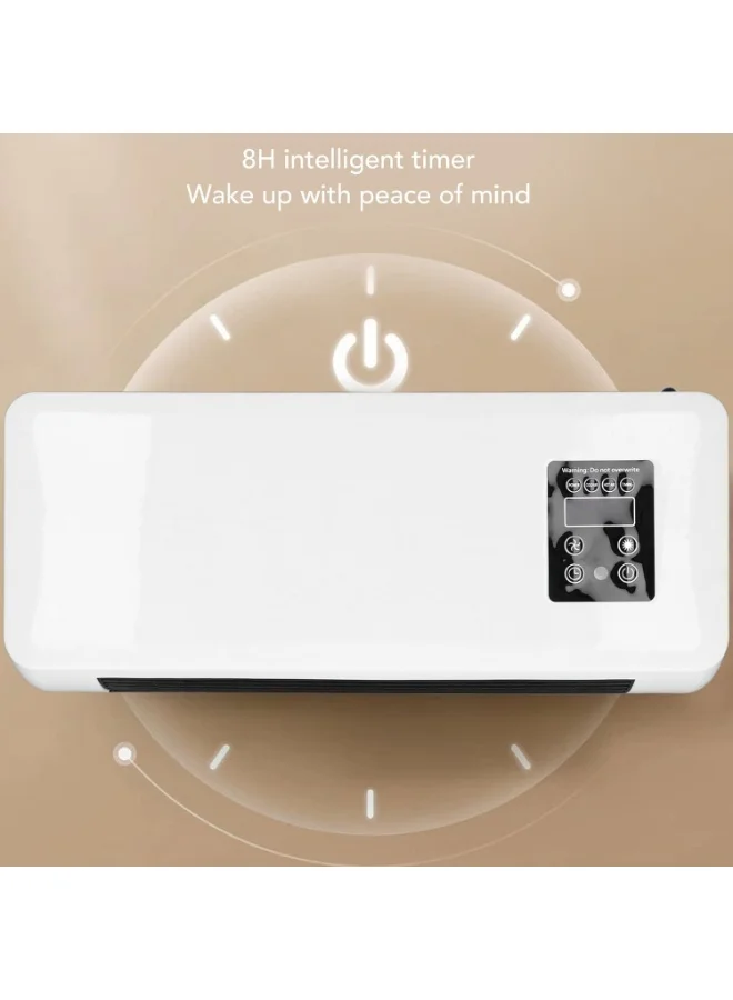 Bin Kamil Wall Mounted Air Conditioner and Heater Unit with Remote Control for Home and Office Use ayl3a