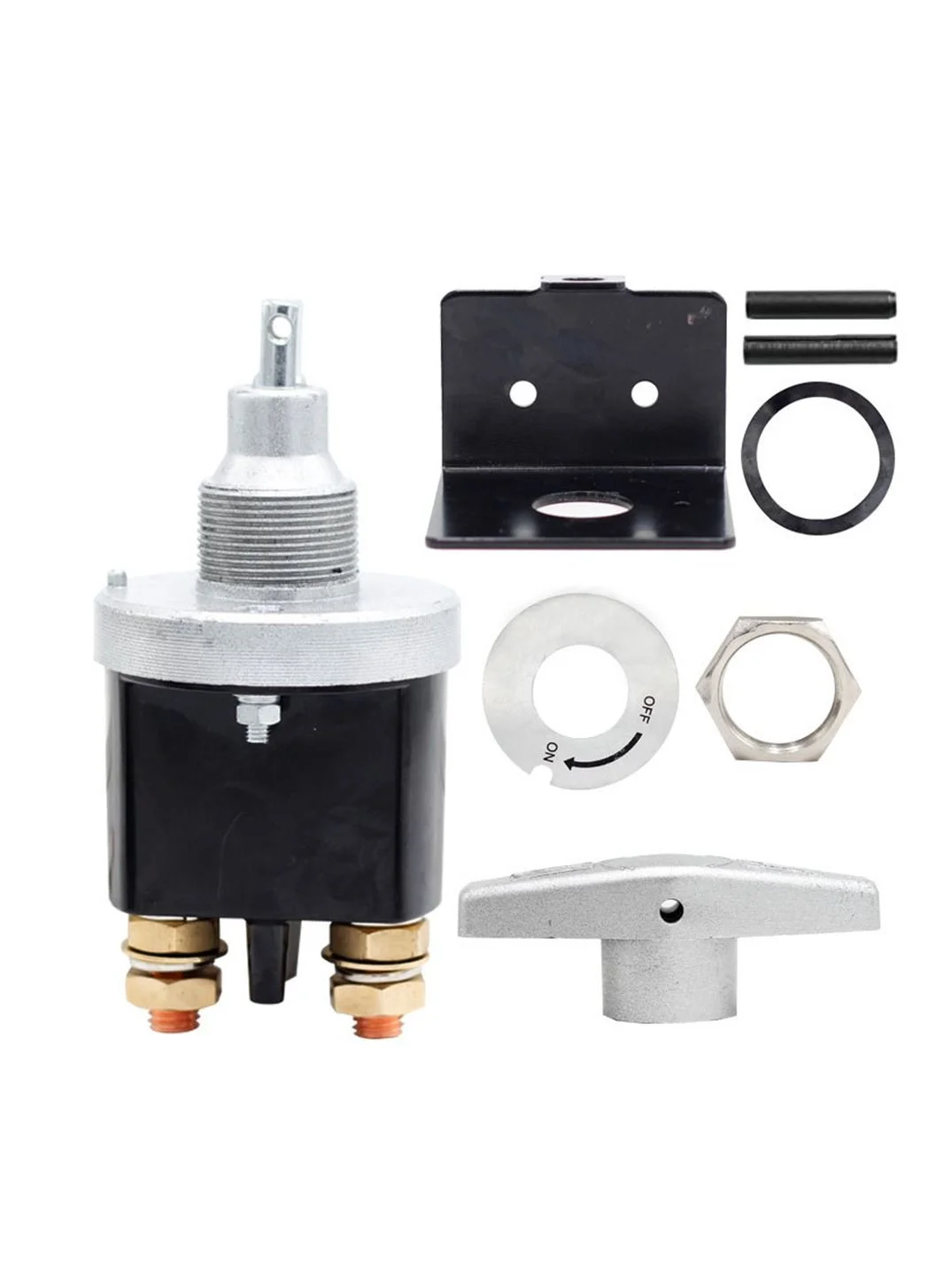 SYOSI Battery Disconnect Switch (12-36V) Heavy-Duty Kill Switch Isolator with Lockout Plate for Car Auto RV and Boat 2kyu5