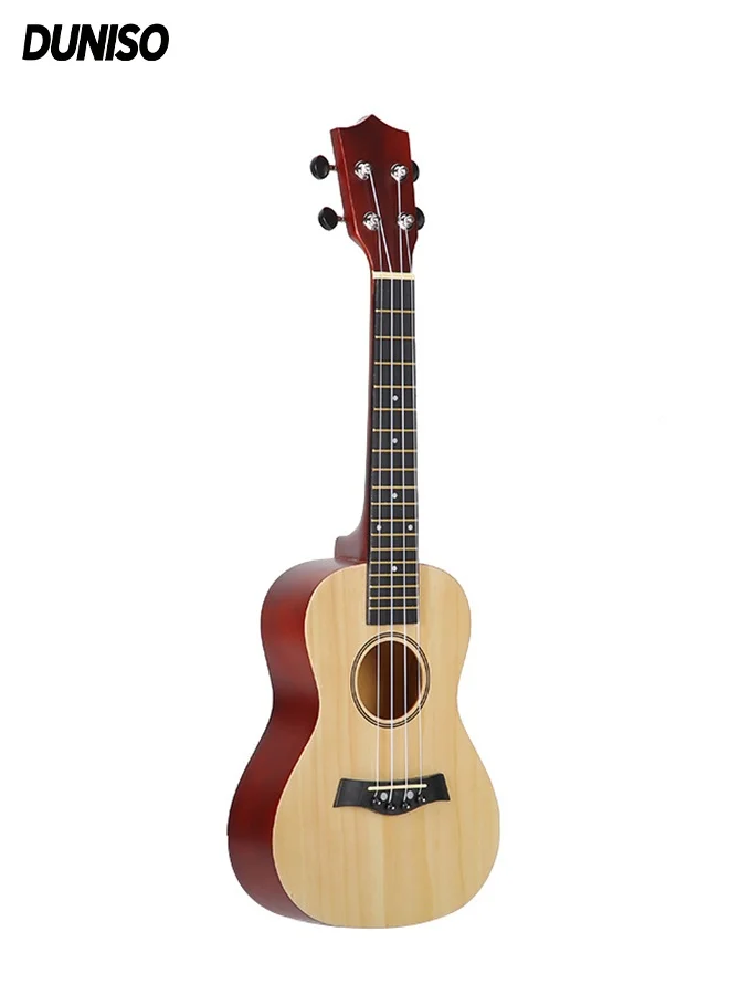 DUNISO Acoustic Soprano Ukulele Wooden Musical Instrument for Kids and Beginners (Natural Wood, 23 Inch) z5no0