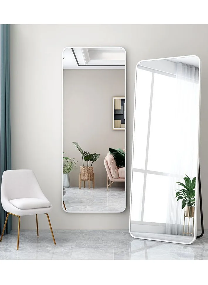 Bluejw Full Length Floor Mirror with Aluminum Alloy Frame (White, 160 x 50 cm) xiok4