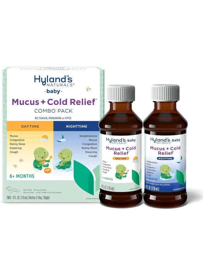 Natural Baby Mucus and Cold Relief Syrup (Day & Night Value Pack, 236 mL) 124zv