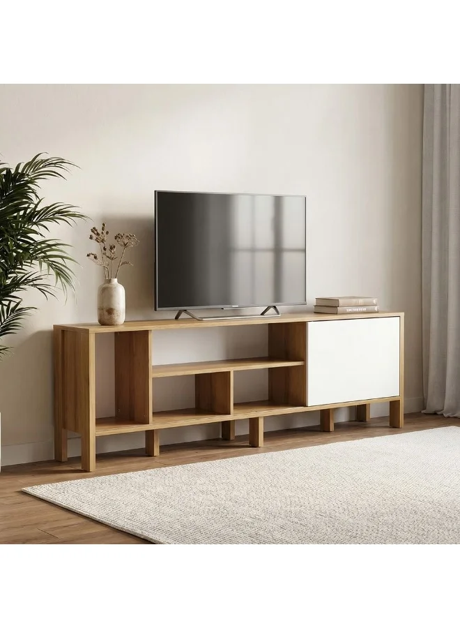 DANUBE HOME Cedro TV Cabinet Entertainment Unit (Almond/White, 183x30x56 cm) s4vdw