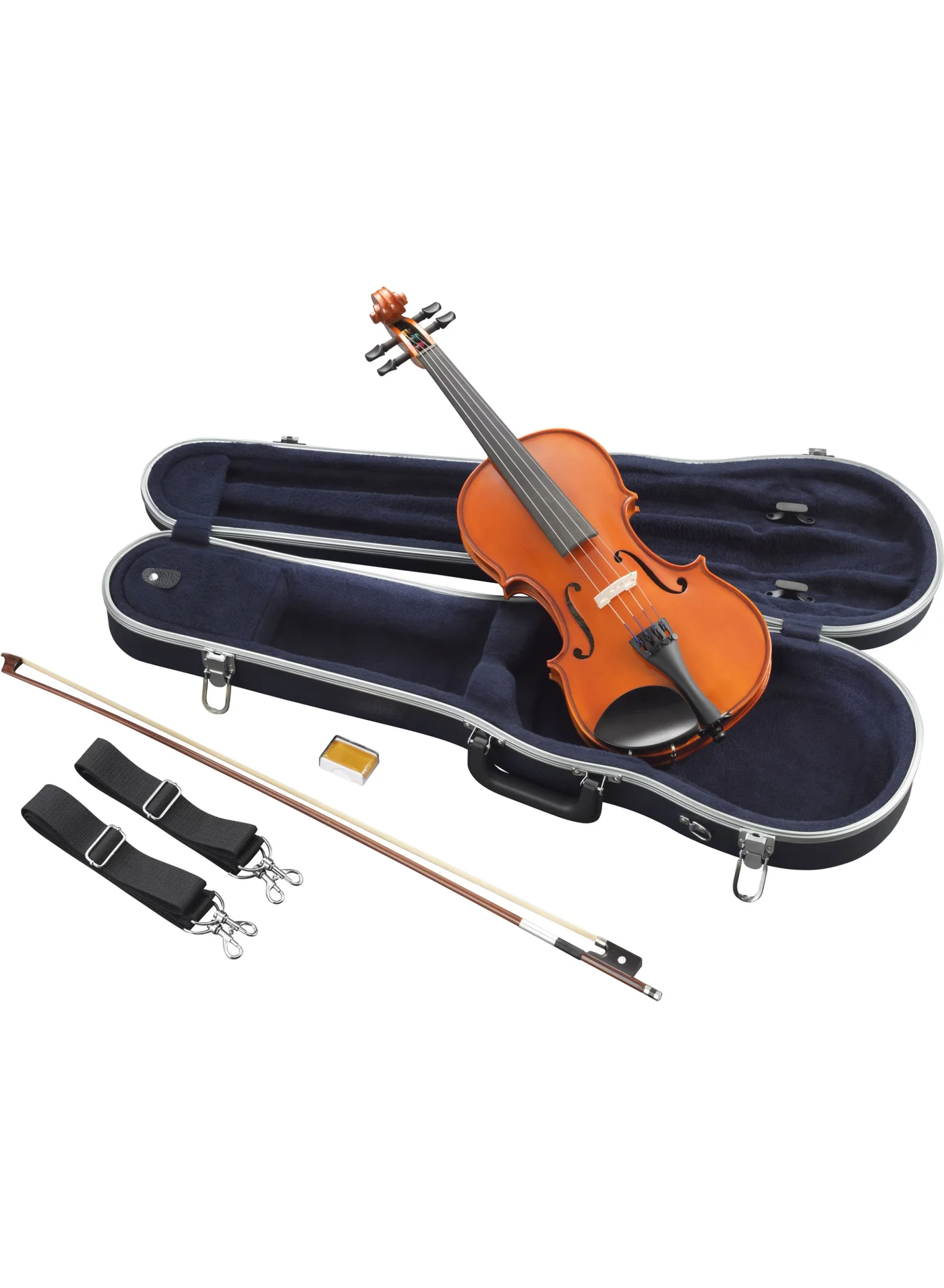 Premium Acoustic Violin Student Starter Set with Case, Bow and Rosin (1/2 Size) 5464j
