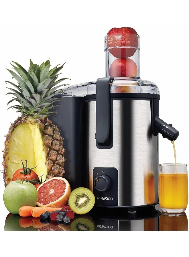 Premium Stainless Steel Juice Extractor 700W High-Speed Centrifugal Juicer with 75mm Wide Feed Chute (Silver) ati7h