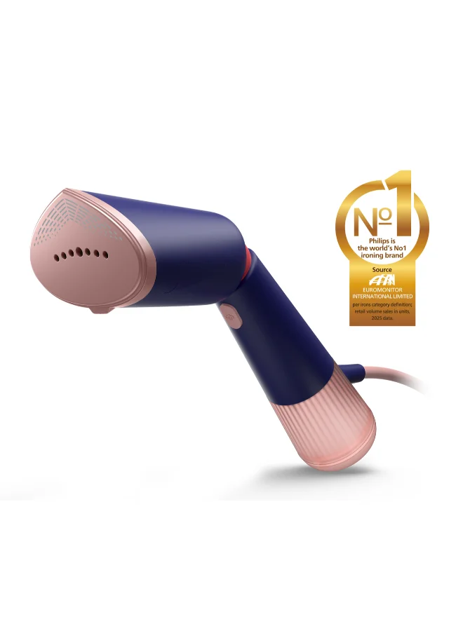 Professional Handheld Garment Steamer 1400W High-Efficiency Fabric Wrinkle Remover (Marine Blue, 200 mL) 42brt
