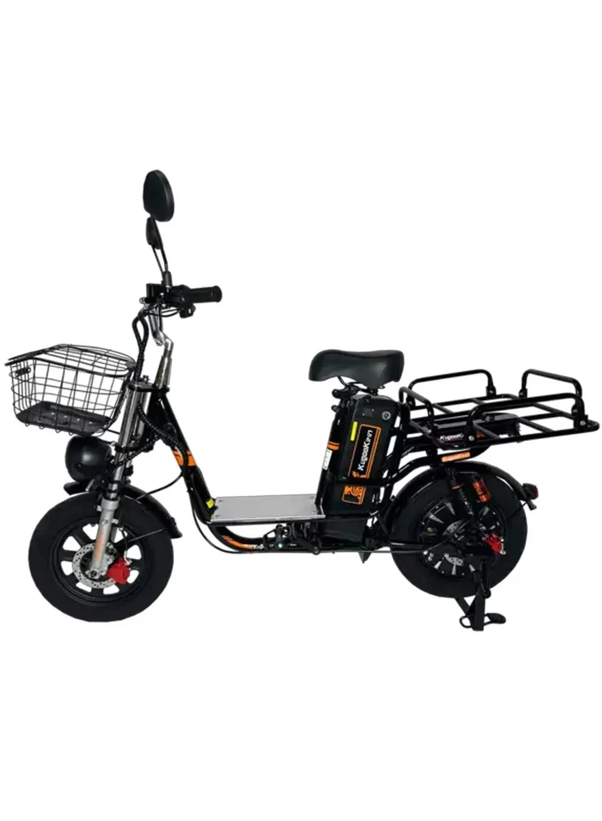 V3 Pro Electric Motorcycle Delivery Bike Premium Commuter Scooter (Black, 1 Unit) sa1f1
