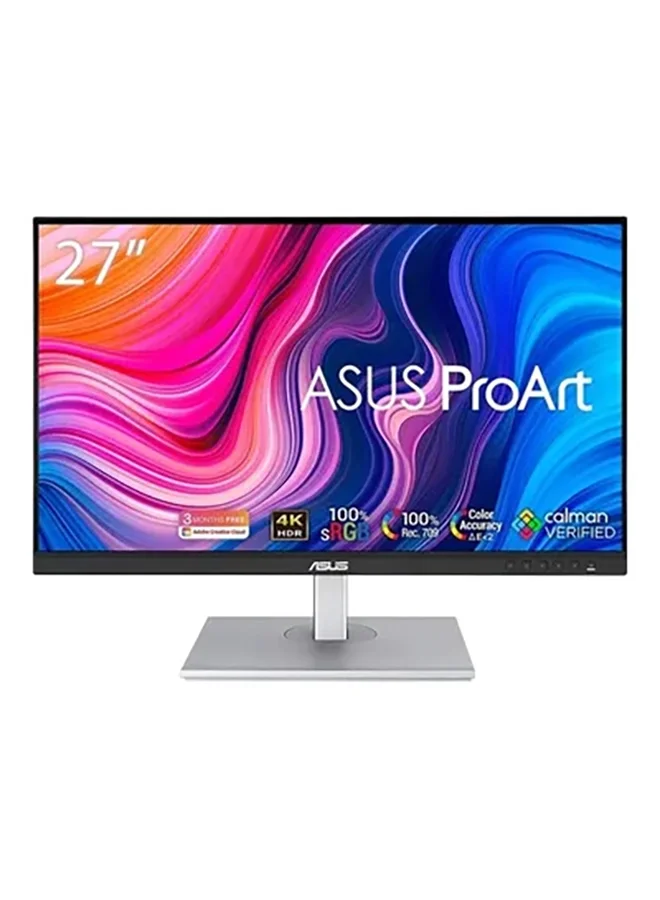 Premium 27 Inch 4K UHD IPS Monitor Professional Creative Display with HDR10 and USB-C 65W Power Delivery (Black, 27 Inch) kiifl