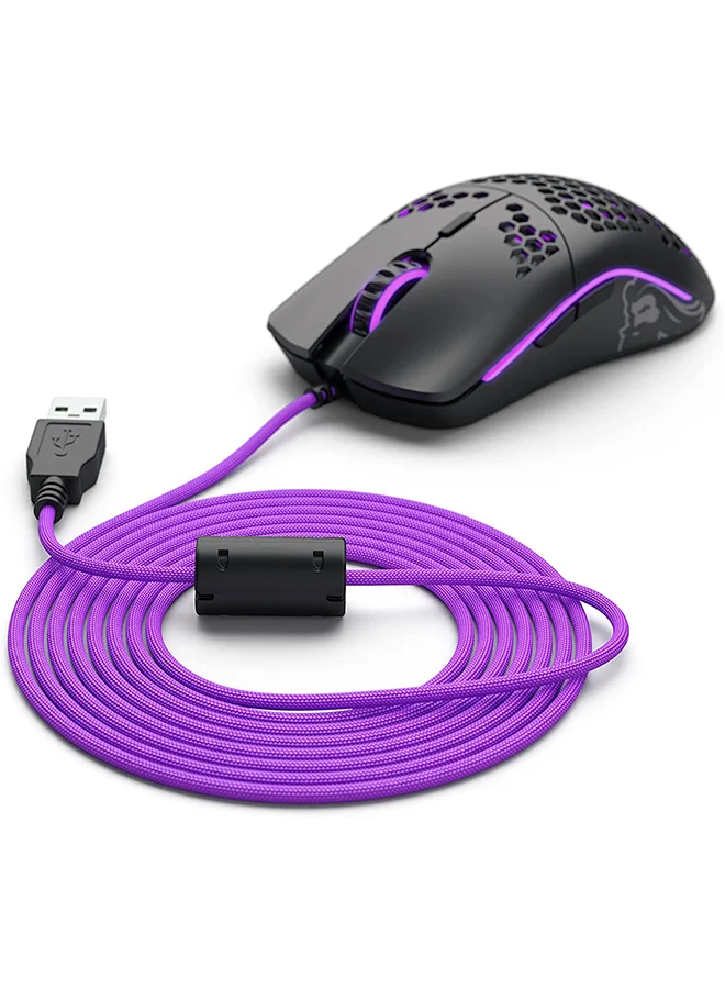 Premium Ascended Braided Keyboard Cable (Purple Reign, 2m) - Flexible Lightweight USB-C Connector for PC Gaming ytkrp