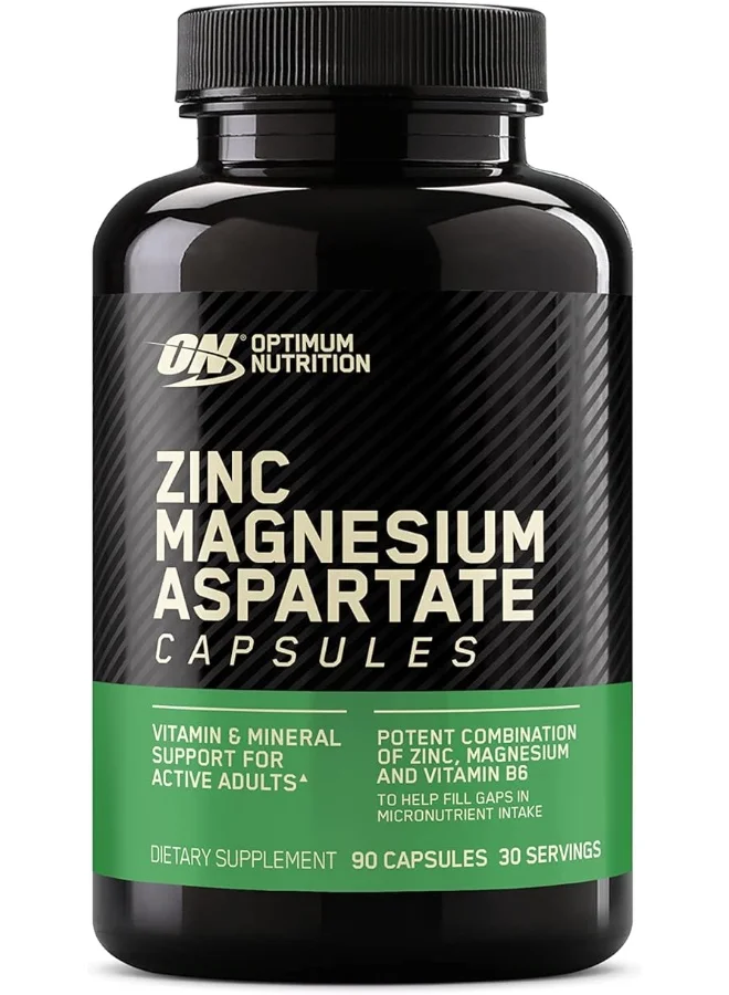 Premium ZMA Zinc and Magnesium Supplement for Muscle Recovery and Endurance (90 Capsules) pyulk