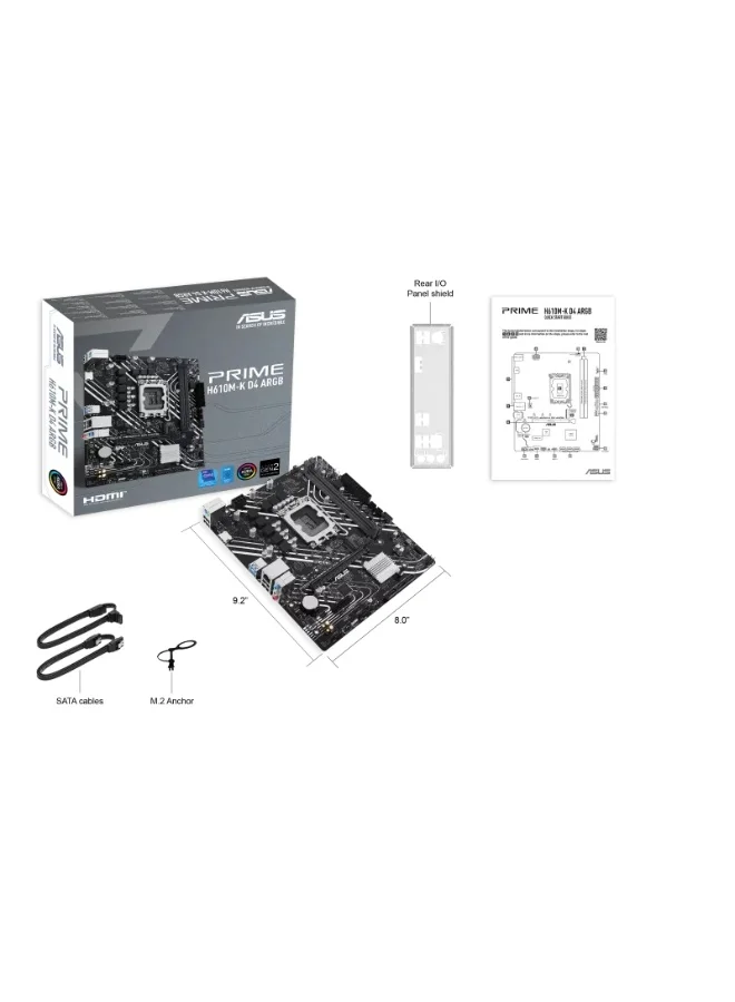 Premium Micro-ATX Motherboard LGA1700 Socket for 12th and 13th Gen Processors (Black, DDR4 Support) ub55g