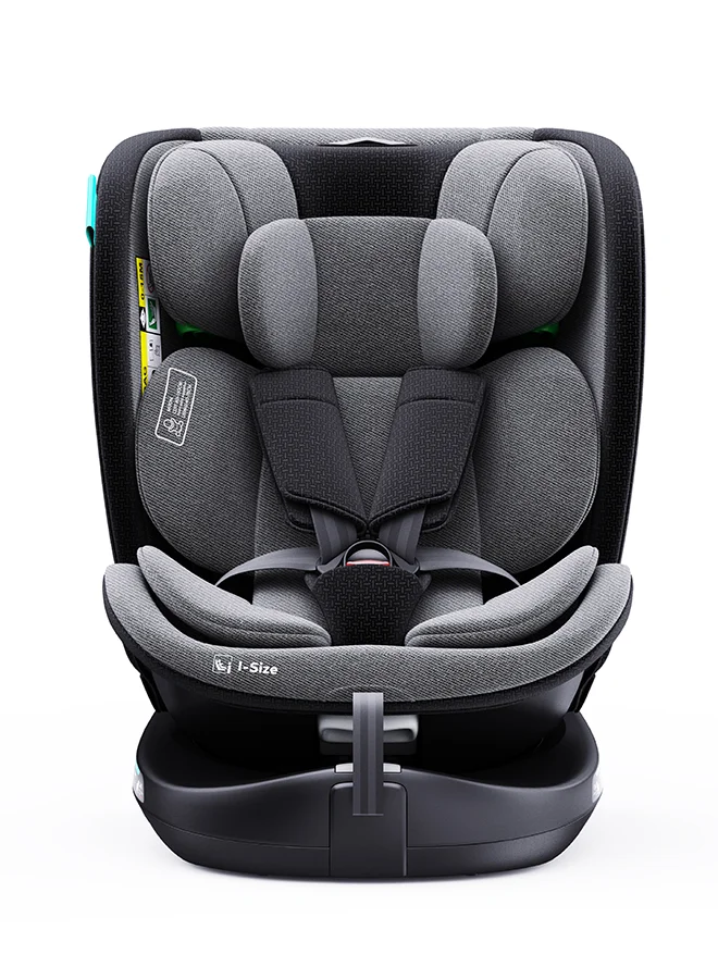 Moon Gyro Pro I-Size 360¡ã Rotating Car Seat with Isofix for Infants and Children (Grey, 40-150cm) 34nd3