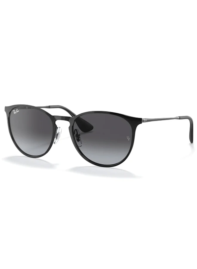 Premium Wayfarer Metal Sunglasses UV Protection Unisex (Polished Black, 54 mm) z9jzg