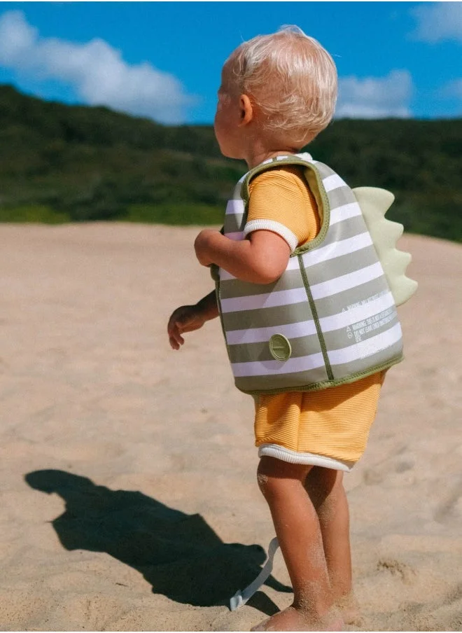 SUNNY LIFE Kids Swim Vest Lightweight Flotation Jacket for Pool and Beach (Into the Wild Khaki, 1¨C2 Years) ny4zj