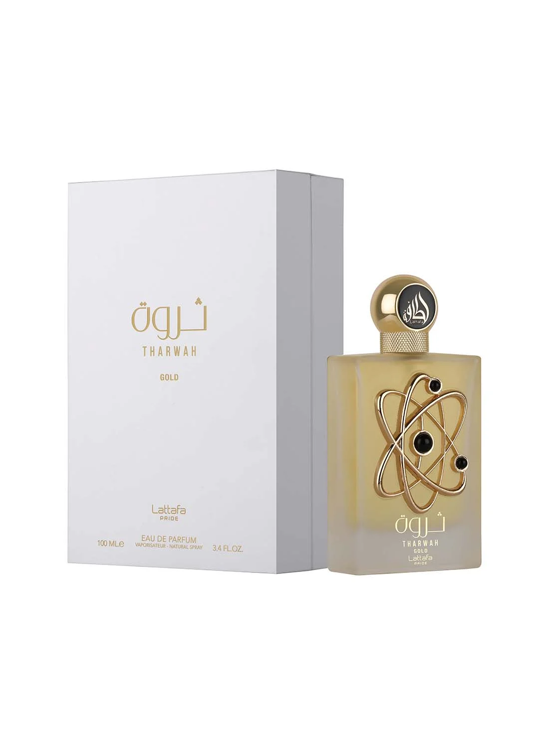 Lattafa Tharwah Gold Pride Parfum Premium Arabian Fragrance for Women and Men (100 mL) hgh9c
