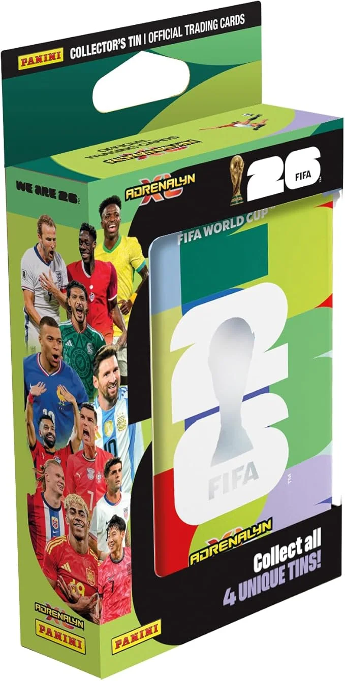 Official FIFA World Cup 2026 Trading Cards Collectible Football Card Game (Mini Tin, 1 Pack) jz98g