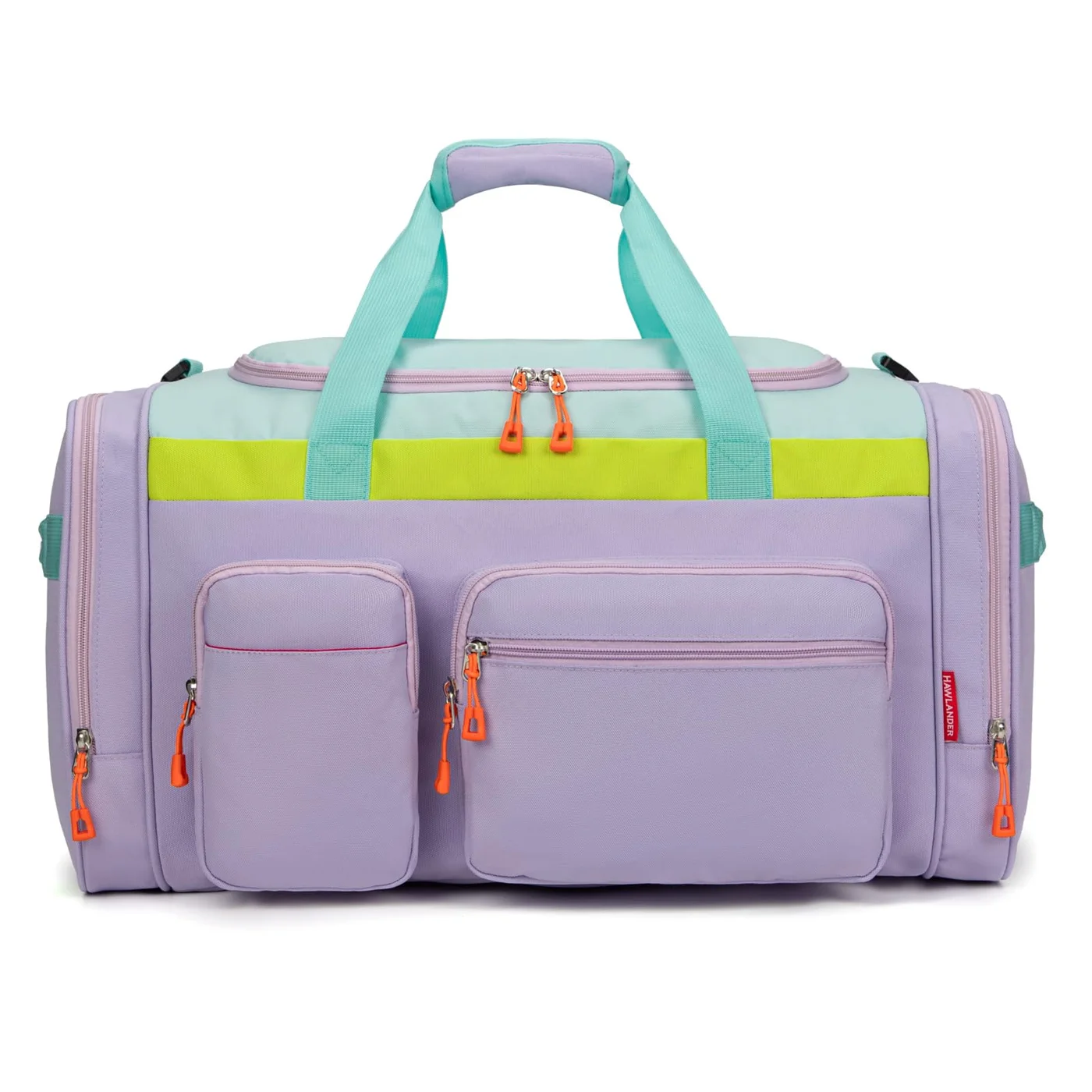 HawLander Large Kids Duffle Bag for Travel and Overnight Trips (Light Green, 56 cm) u8sqj
