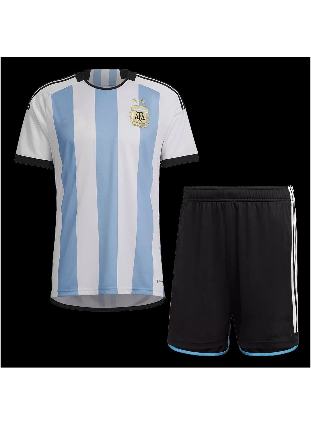 DubaiGallery Argentina Football Fan Jersey Set Premium Polyester Breathable Sportswear (Adult & Kids) vfx20